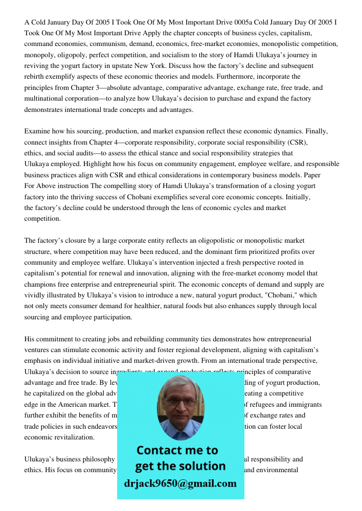 Apply the chapter concepts of business cycles, capitalism, command economies, communism, demand, economics, free-market economies, monopolistic competition, mon