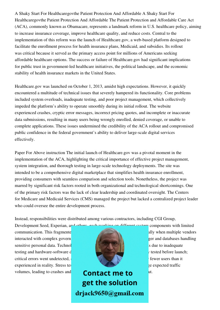 The Patient Protection and Affordable Care Act (ACA), commonly known as Obamacare, represents a landmark reform in U.S. healthcare policy, aiming to increase in