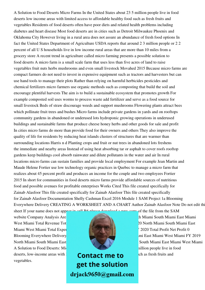Sample Paper For Above instruction The escalating issue of food deserts in the United States highlights the urgent need for innovative solutions that enhance ac