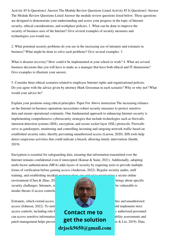 Answer the module review questions listed below. These questions are designed to demonstrate your understanding and assess your progress in the topic of Interne