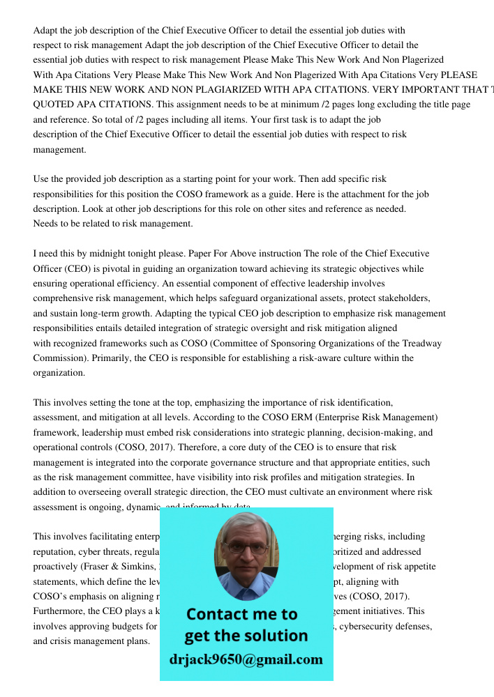 Please Make This New Work And Non Plagerized With Apa Citations Very Please Make This New Work And Non Plagerized With Apa Citations Very PLEASE MAKE THIS NEW W