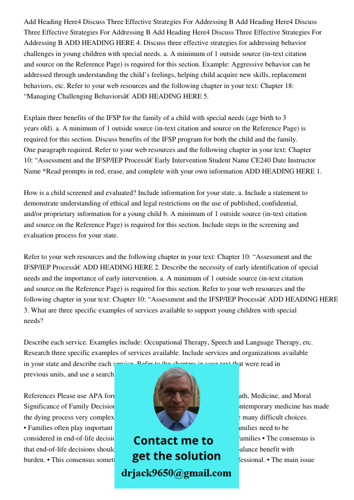 Add Heading Here4 Discuss Three Effective Strategies For Addressing B ADD HEADING HERE 4. Discuss three effective strategies for addressing behavior challenges 