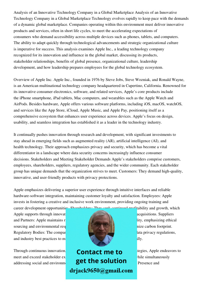 Technology evolves rapidly to keep pace with the demands of a dynamic global marketplace. Companies operating within this environment must deliver innovative pr