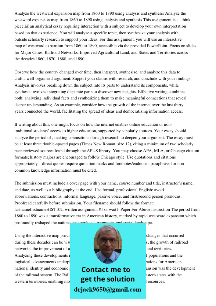 This assignment is a “think piece,” an analytical essay requiring interaction with a subject to develop your own interpretation based on that experience. You wi