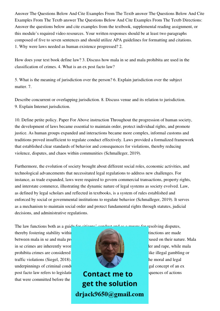 answer The Questions Below And Cite Examples From The Textb Directions: Answer the questions below and cite examples from the textbook, supplemental reading ass