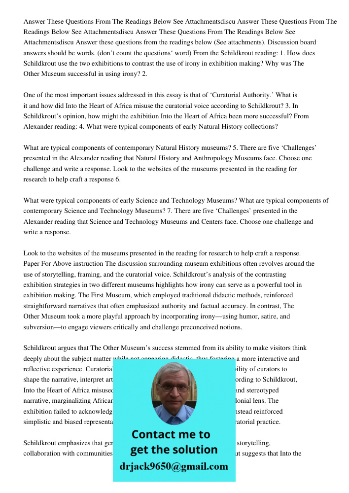 Answer These Questions From The Readings Below See Attachmentsdiscu Answer these questions from the readings below (See attachments). Discussion board answers s