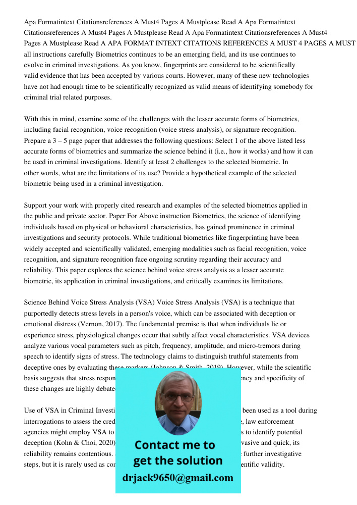 Apa Formatintext Citationsreferences A Must4 Pages A Mustplease Read A APA FORMAT INTEXT CITATIONS REFERENCES A MUST 4 PAGES A MUST please read all instructions