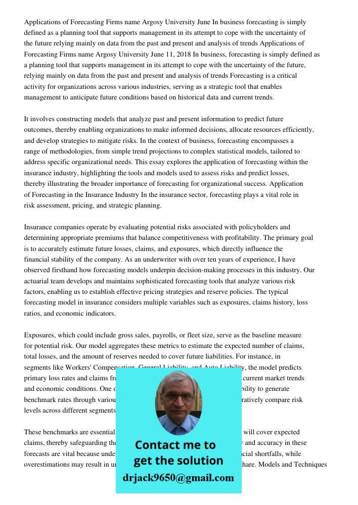 Forecasting is a critical activity for organizations across various industries, serving as a strategic tool that enables management to anticipate future conditi
