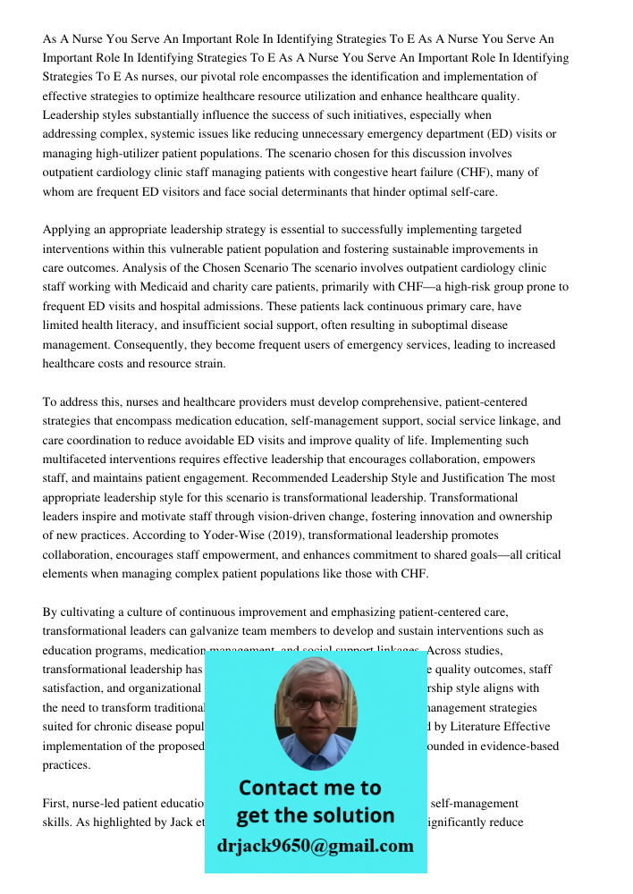 As A Nurse You Serve An Important Role In Identifying Strategies To E As nurses, our pivotal role encompasses the identification and implementation of effective
