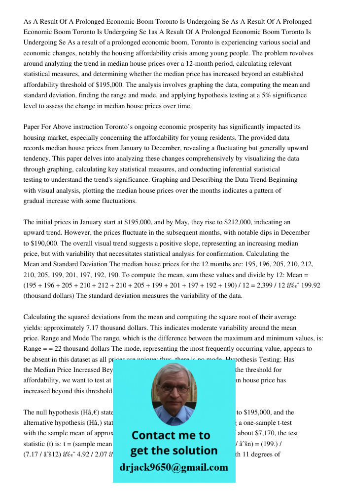 As A Result Of A Prolonged Economic Boom Toronto Is Undergoing Se As a result of a prolonged economic boom, Toronto is experiencing various social and economic 