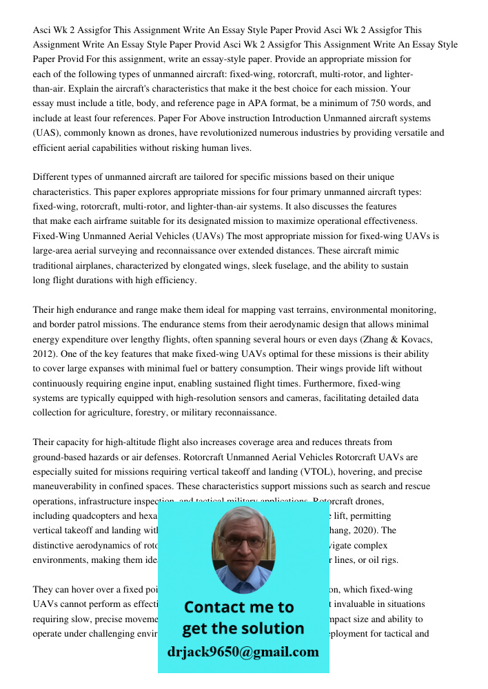 Asci Wk 2 Assigfor This Assignment Write An Essay Style Paper Provid For this assignment, write an essay-style paper. Provide an appropriate mission for each of