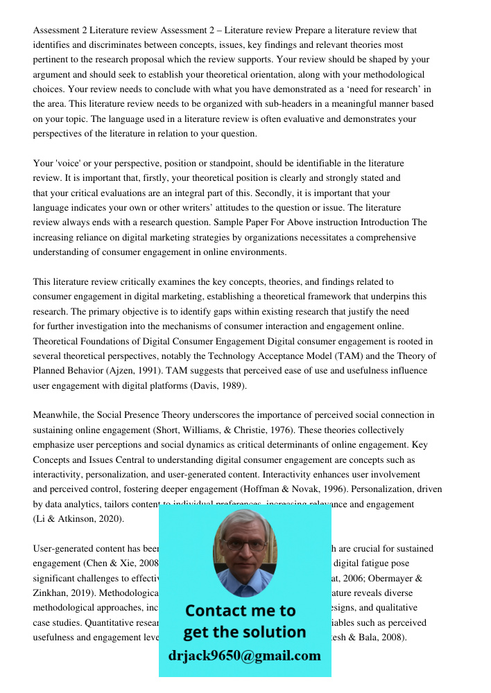 Prepare a literature review that identifies and discriminates between concepts, issues, key findings and relevant theories most pertinent to the research propos