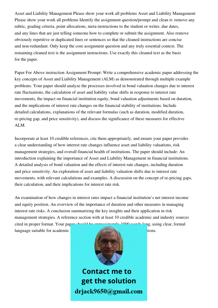 Identify the assignment question/prompt and clean it: remove any rubric, grading criteria, point allocations, meta-instructions to the student or writer, due da