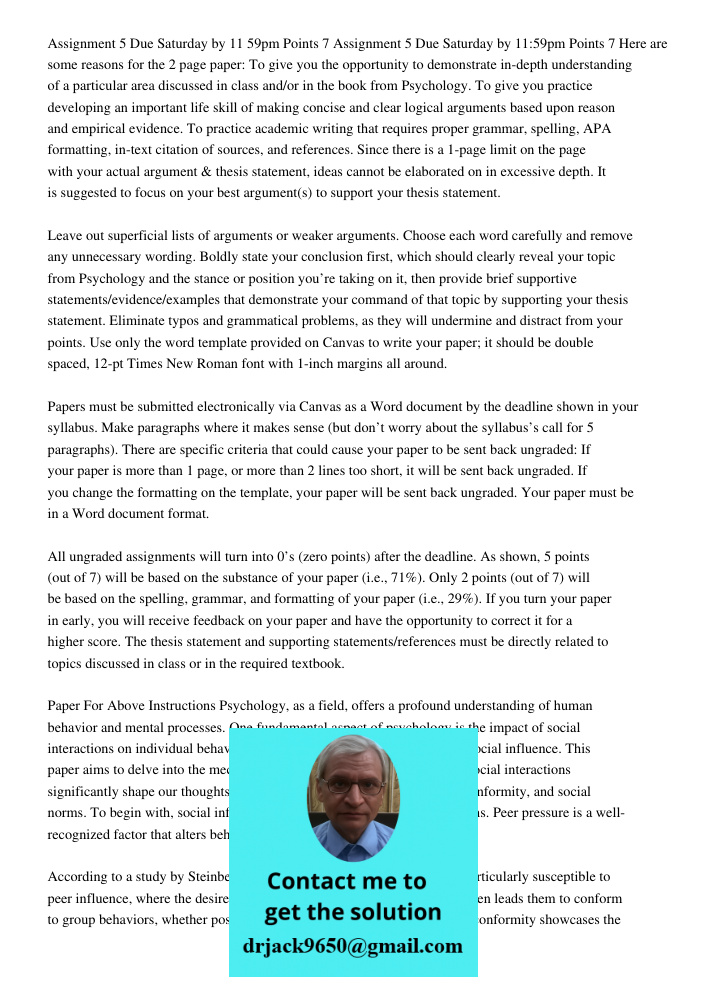 Here are some reasons for the 2 page paper: To give you the opportunity to demonstrate in-depth understanding of a particular area discussed in class and/or in 