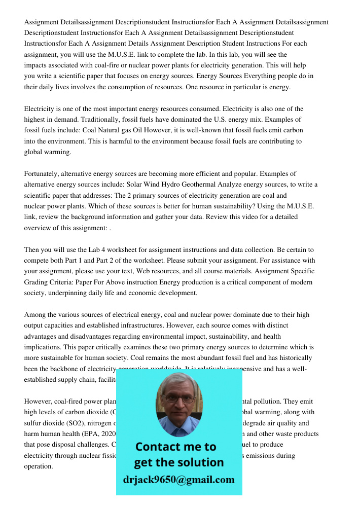 Assignment Detailsassignment Descriptionstudent Instructionsfor Each A Assignment Details Assignment Description Student Instructions For each assignment, you w