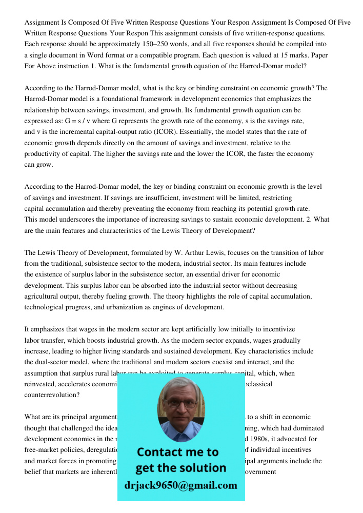 This assignment consists of five written-response questions. Each response should be approximately 150–250 words, and all five responses should be compiled into