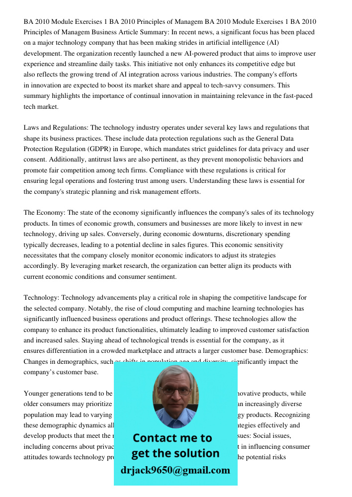 Business Article Summary: In recent news, a significant focus has been placed on a major technology company that has been making strides in artificial intellige