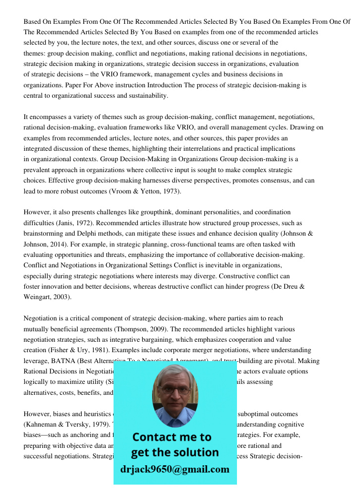 Based on examples from one of the recommended articles selected by you, the lecture notes, the text, and other sources, discuss one or several of the themes: gr