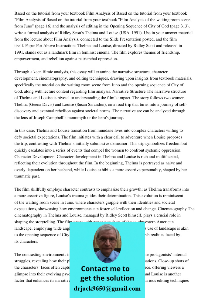 Based on the tutorial from your textbook "Film Analysis of the waiting room scene from Juno" (page 16) and the analysis of editing in the Opening Sequence of Ci