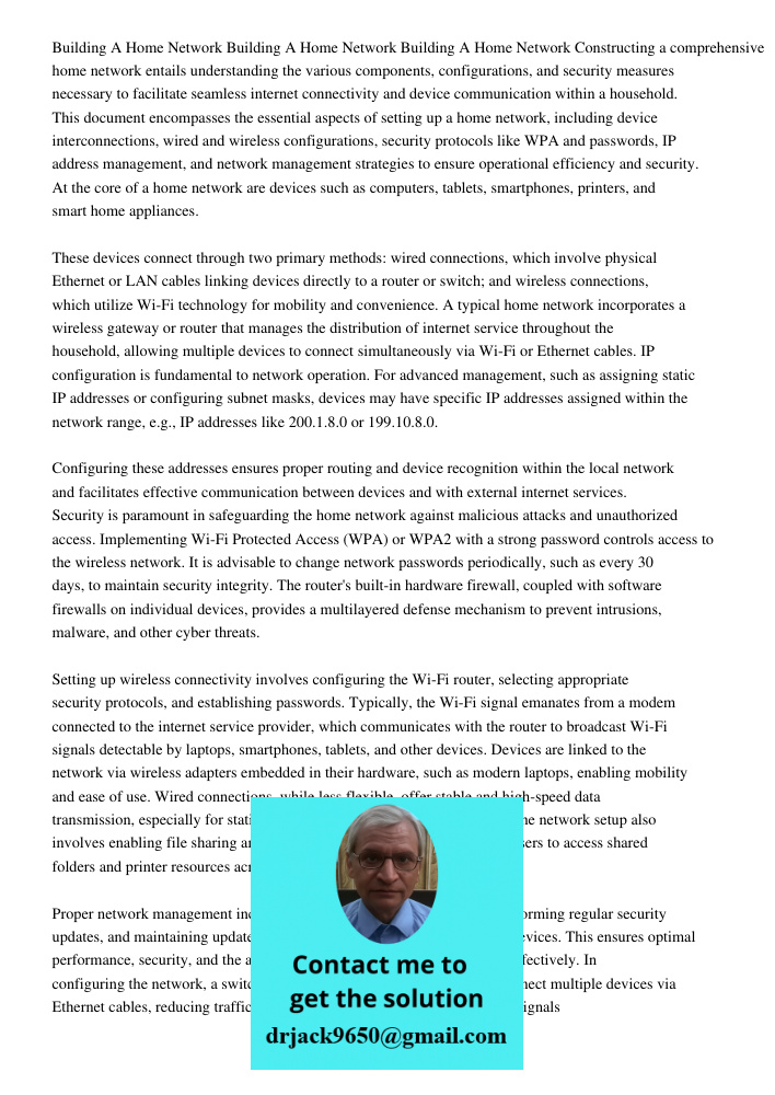 Building A Home Network Constructing a comprehensive home network entails understanding the various components, configurations, and security measures necessary 