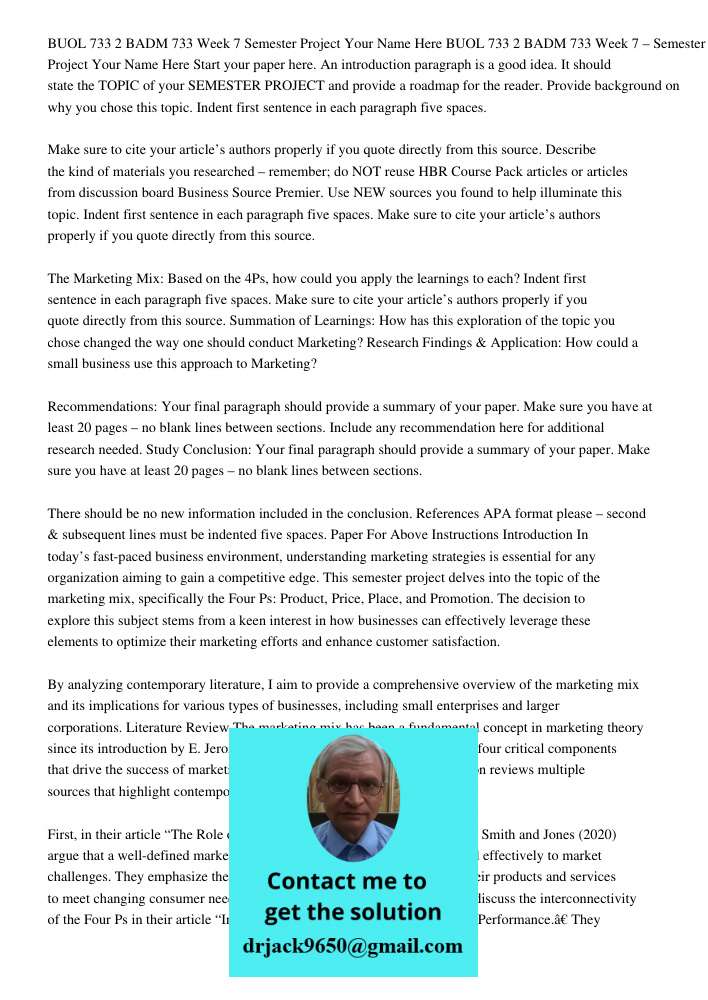 Start your paper here. An introduction paragraph is a good idea. It should state the TOPIC of your SEMESTER PROJECT and provide a roadmap for the reader. Provid