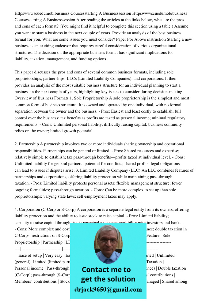 After reading the articles at the links below, what are the pros and cons of each format? (You might find it helpful to complete this section using a table.) As