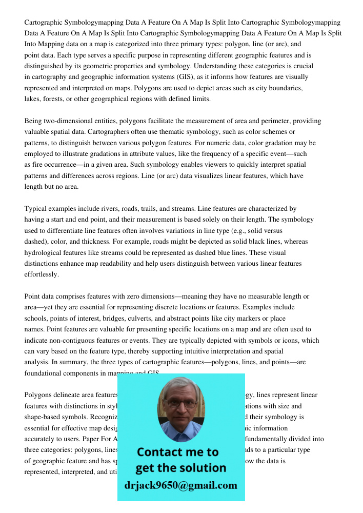 Cartographic Symbologymapping Data A Feature On A Map Is Split Into Mapping data on a map is categorized into three primary types: polygon, line (or arc), and p