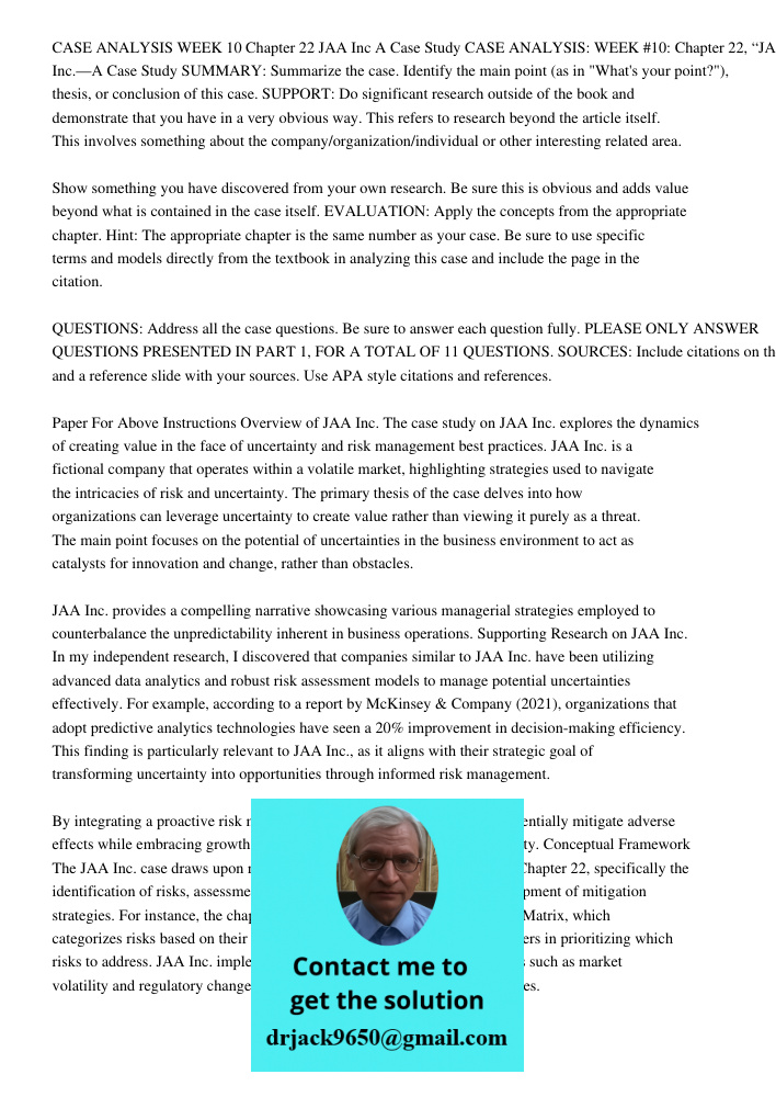 SUMMARY: Summarize the case. Identify the main point (as in "What's your point?"), thesis, or conclusion of this case. SUPPORT: Do significant research outside 