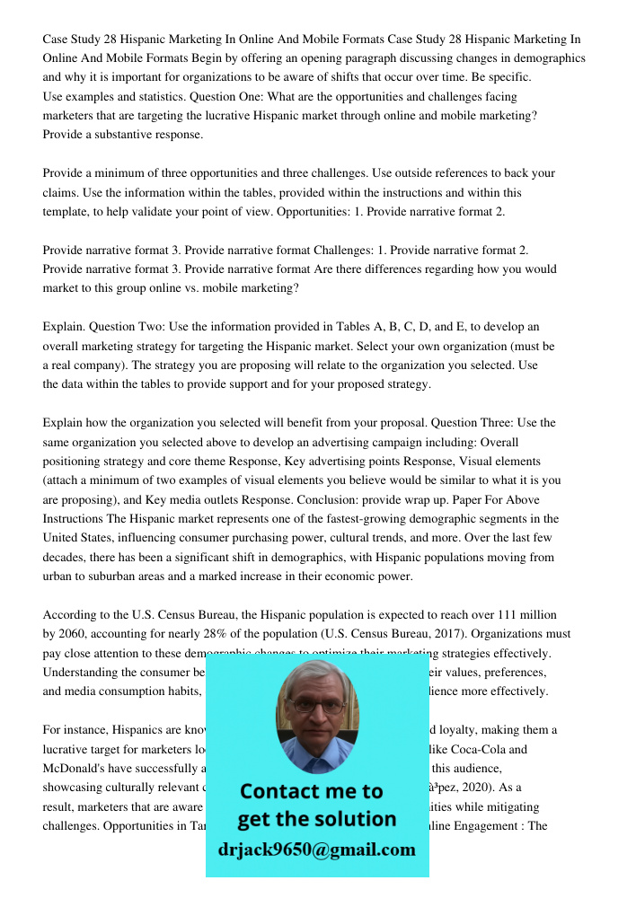 Begin by offering an opening paragraph discussing changes in demographics and why it is important for organizations to be aware of shifts that occur over time. 