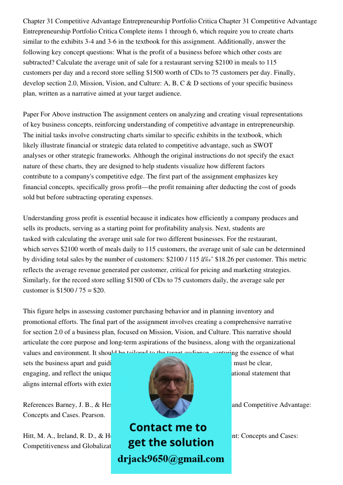 Complete items 1 through 6, which require you to create charts similar to the exhibits 3-4 and 3-6 in the textbook for this assignment. Additionally, answer the