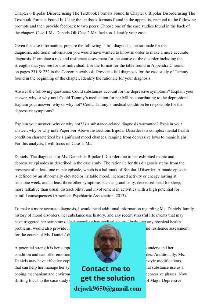 Using the textbook formats found in the appendix, respond to the following prompts and then provide feedback to two peers: Choose one of the case studies found 