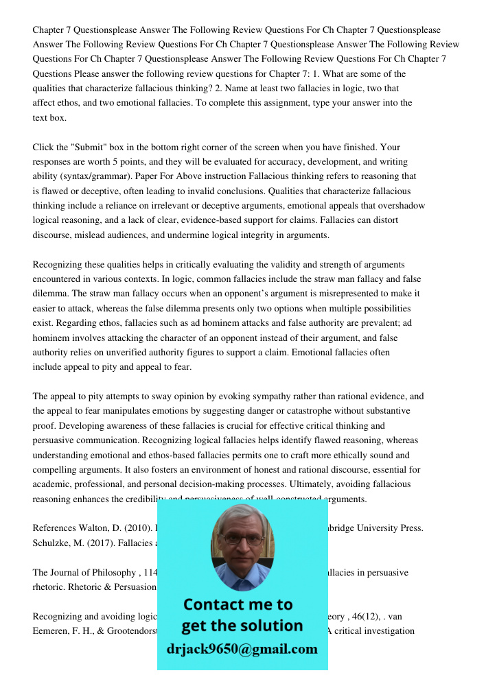 Chapter 7 Questionsplease Answer The Following Review Questions For Ch Chapter 7 Questionsplease Answer The Following Review Questions For Ch Chapter 7 Question