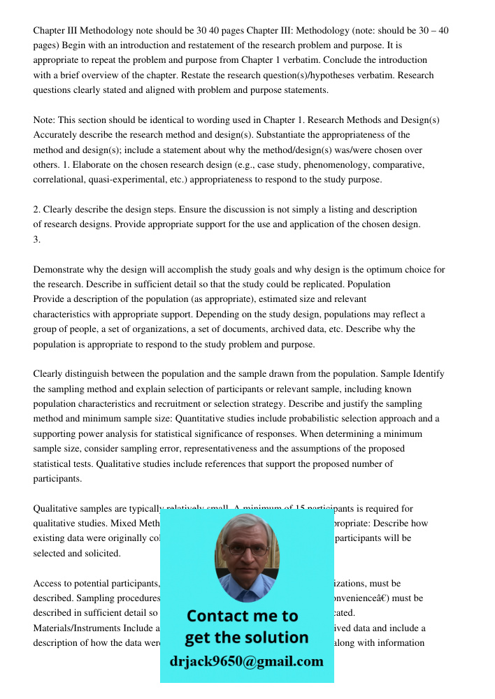 Begin with an introduction and restatement of the research problem and purpose. It is appropriate to repeat the problem and purpose from Chapter 1 verbatim. Con