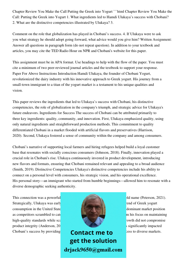 Chapter Review: You Make The Call - Putting The Greek Into Y