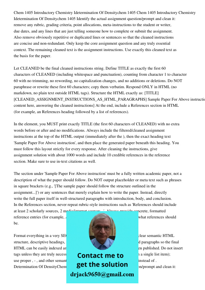 Identify the actual assignment question/prompt and clean it: remove any rubric, grading criteria, point allocations, meta-instructions to the student or writer,