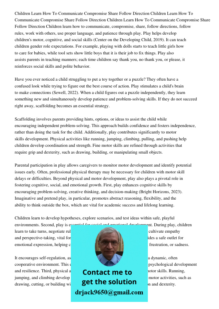 Children Learn How To Communicate Compromise Share Follow Direction Children learn how to communicate, compromise, share, follow directions, follow rules, work 