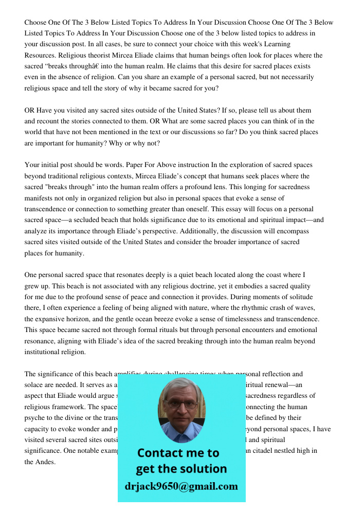 Choose one of the 3 below listed topics to address in your discussion post. In all cases, be sure to connect your choice with this week's Learning Resources. Re