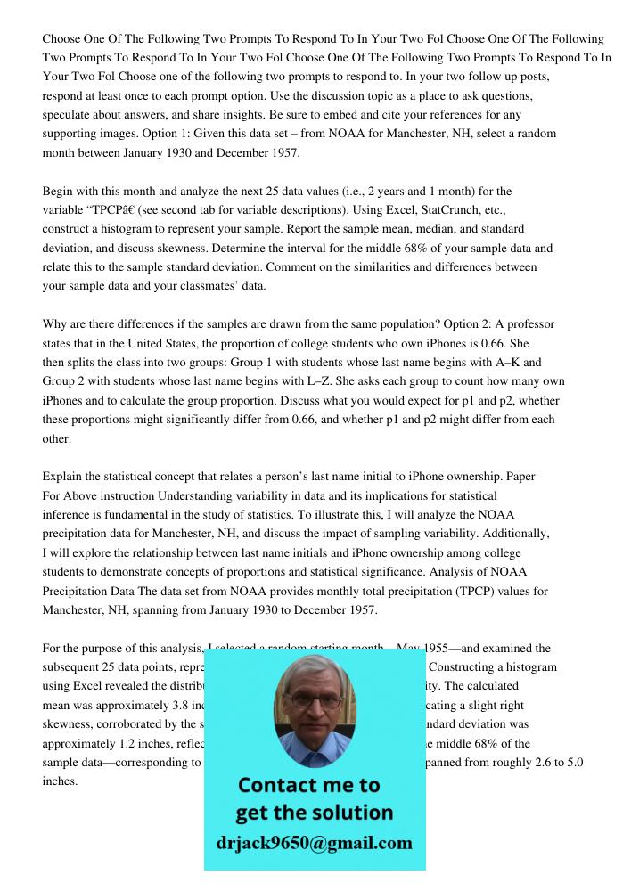 Choose One Of The Following Two Prompts To Respond To In Your Two Fol Choose one of the following two prompts to respond to. In your two follow up posts, respon