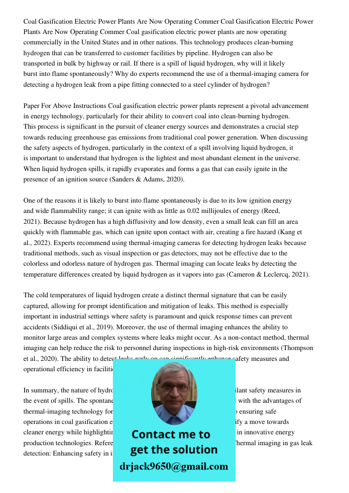 Coal gasification electric power plants are now operating commercially in the United States and in other nations. This technology produces clean-burning hydroge