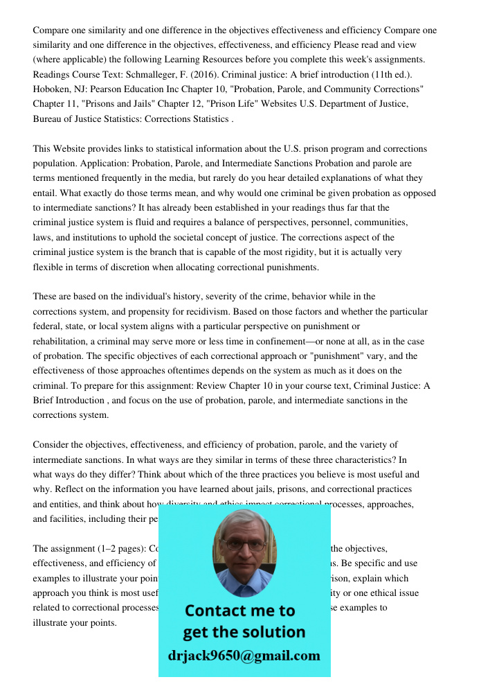 Please read and view (where applicable) the following Learning Resources before you complete this week's assignments. Readings Course Text: Schmalleger, F. (201