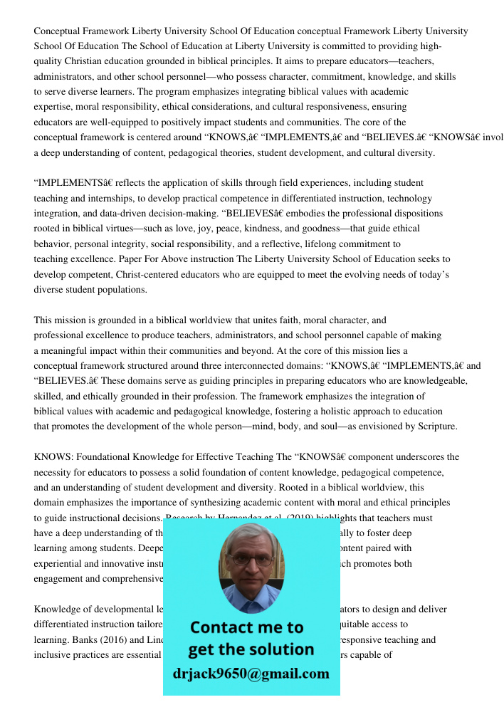 The School of Education at Liberty University is committed to providing high-quality Christian education grounded in biblical principles. It aims to prepare edu