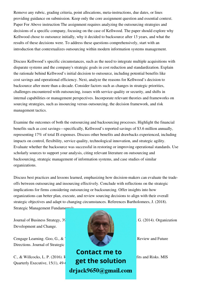 Remove any rubric, grading criteria, point allocations, meta-instructions, due dates, or lines providing guidance on submission. Keep only the core assignment q