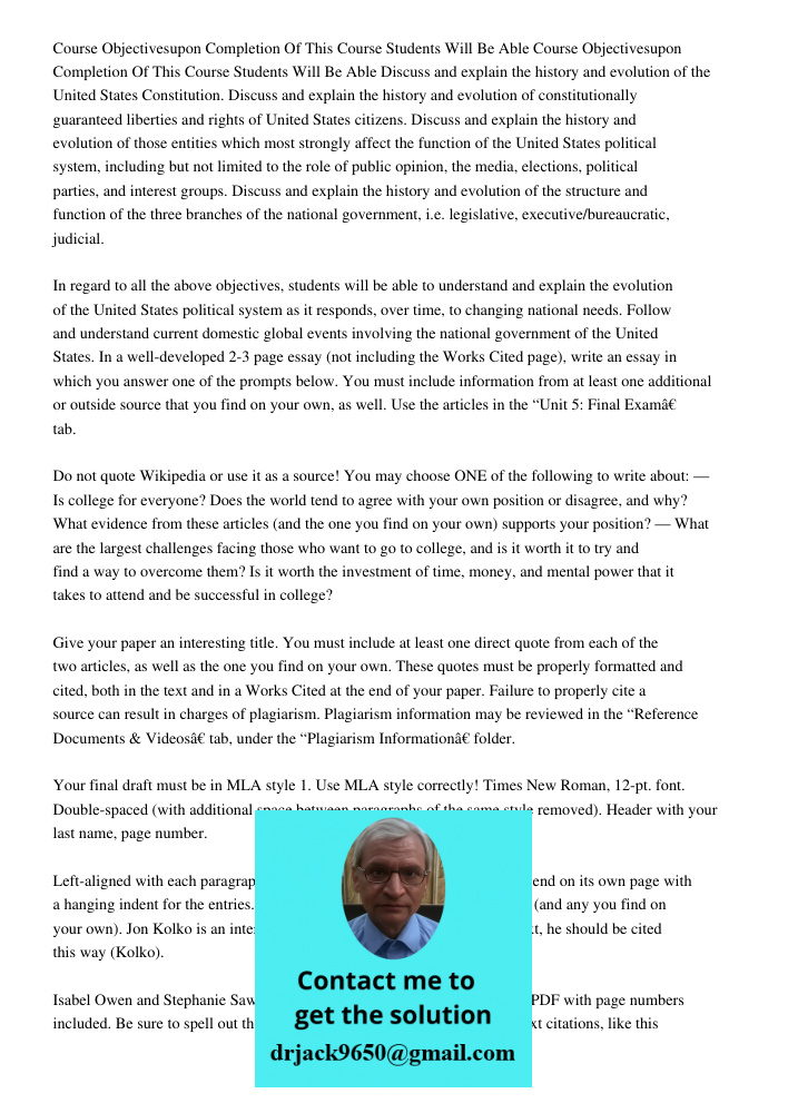 Discuss and explain the history and evolution of the United States Constitution. Discuss and explain the history and evolution of constitutionally guaranteed li