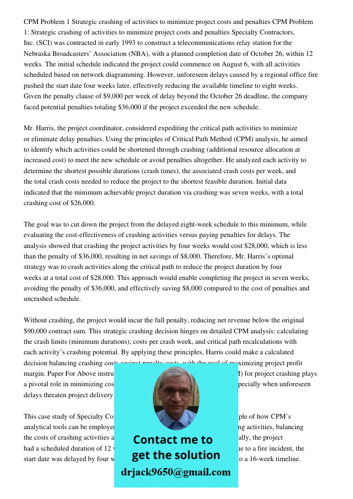 Specialty Contractors, Inc. (SCI) was contracted in early 1993 to construct a telecommunications relay station for the Nebraska Broadcasters’ Association (NBA),