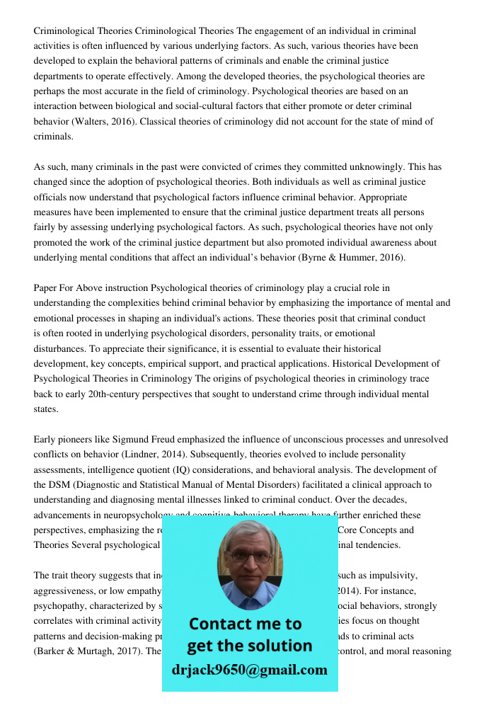The engagement of an individual in criminal activities is often influenced by various underlying factors. As such, various theories have been developed to expla