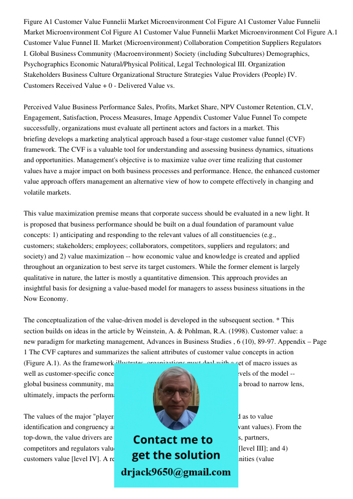 Figure A1 Customer Value Funnelii Market Microenvironment Col Figure A.1 Customer Value Funnel II. Market (Microenvironment) Collaboration Competition Suppliers