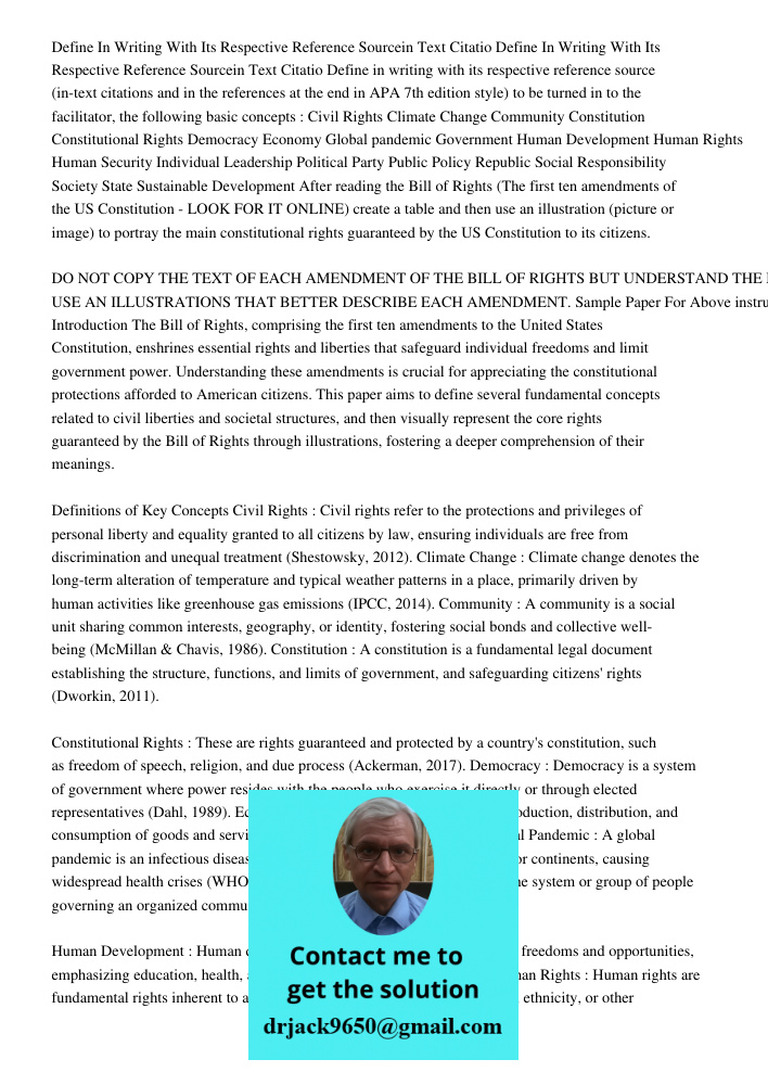 Define in writing with its respective reference source (in-text citations and in the references at the end in APA 7th edition style) to be turned in to the faci