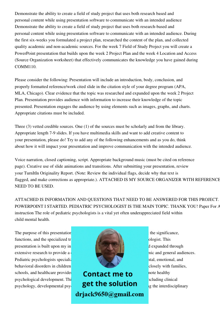 During the first six-weeks you formulated a project plan, researched the content of the plan, and collected quality academic and non-academic sources. For the w