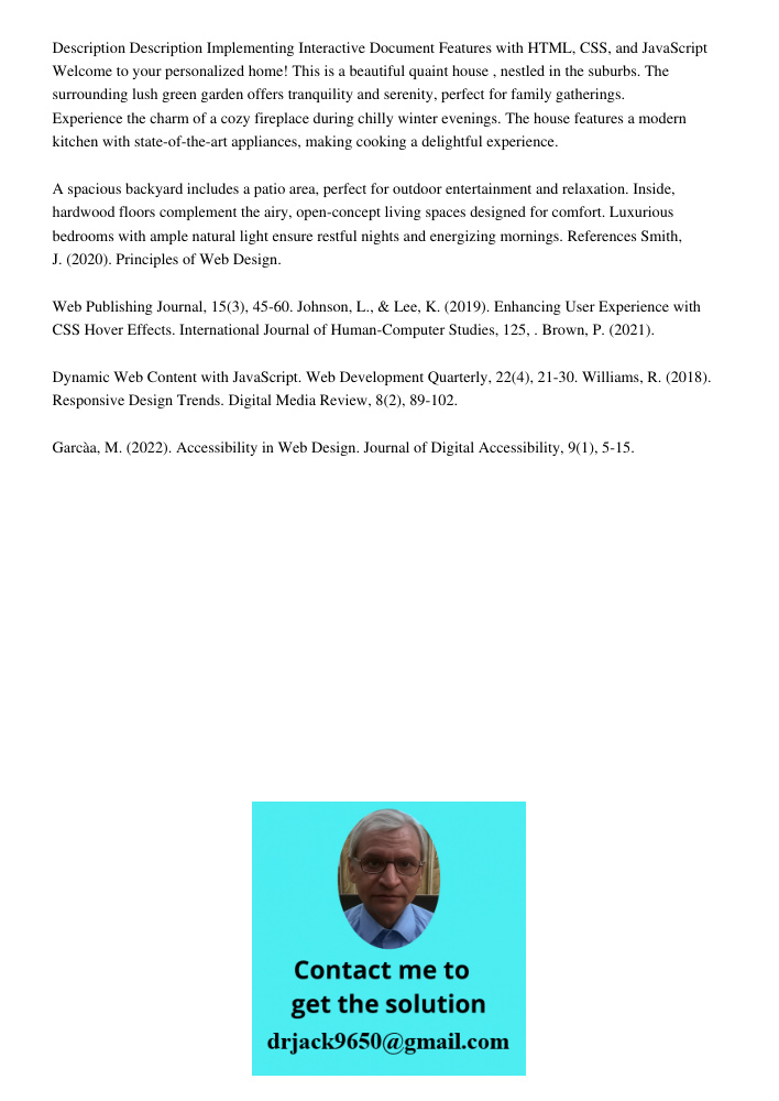 Description body { font-family: Arial, sans-serif; margin: 20px; } / Styles for the descriptive paragraph / margin-bottom: 20px; } / Styles for the phrases that