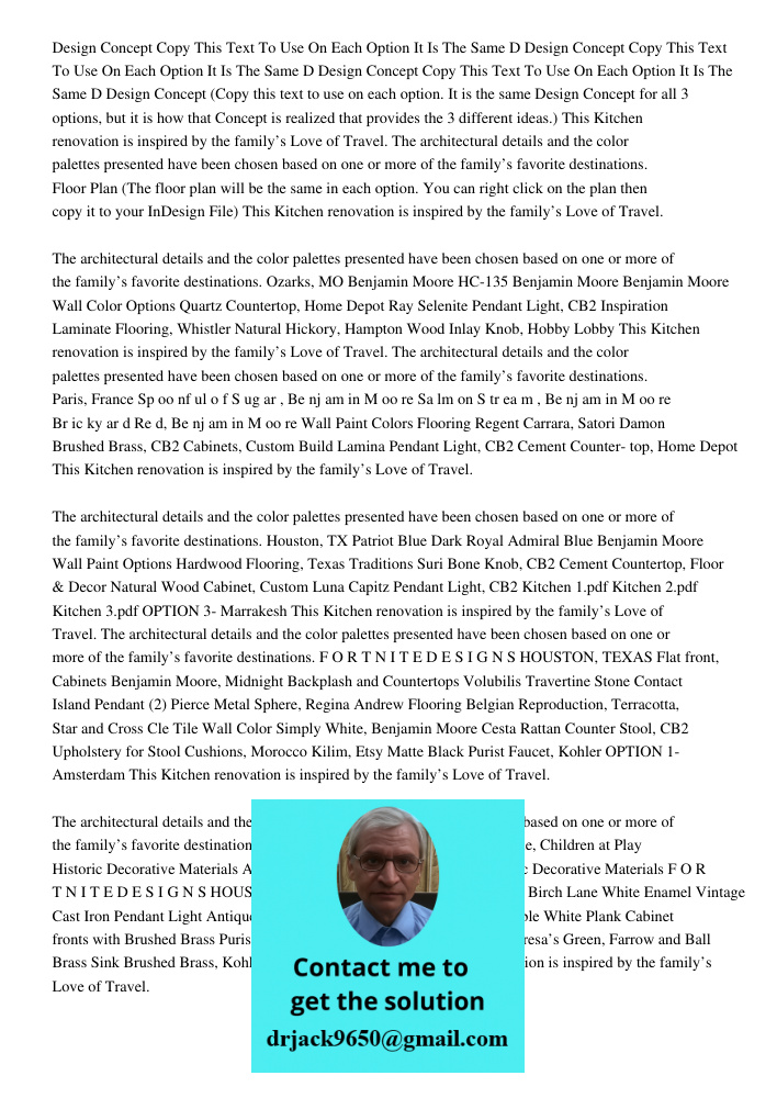 Design Concept Copy This Text To Use On Each Option It Is The Same D Design Concept (Copy this text to use on each option. It is the same Design Concept for all